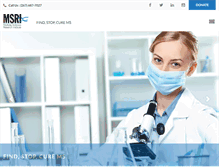 Tablet Screenshot of msresearchinstitute.org